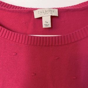 Talbots Hot Pink sweater